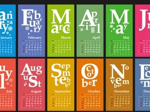 color2016 monkey year calendar vector map