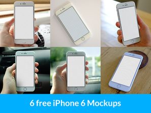 6 free iPhone 6 Mockups