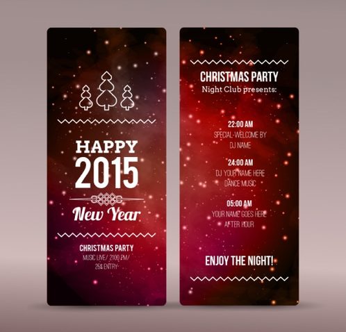 fashionable Christmas party banner vector