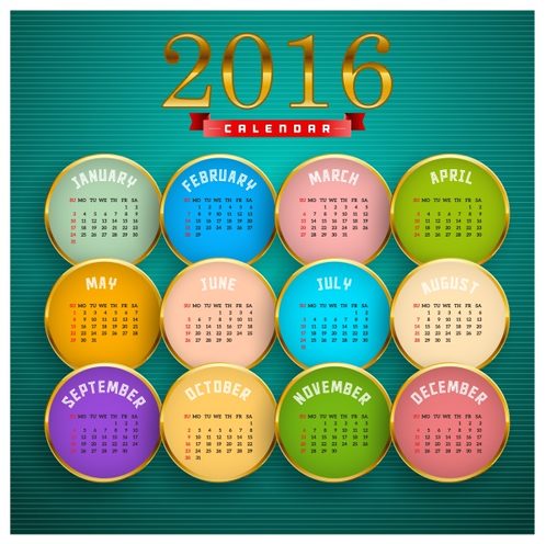 Design  to: 2016 calendar
