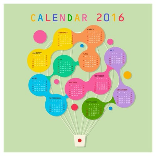 Design  to: 2016 calendar