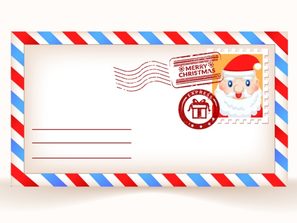 cartoon Santa Claus postcards vector