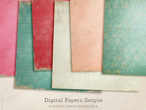 6 Free Digtial Papers/Textures