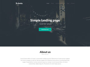 TheLanding  free .psd template